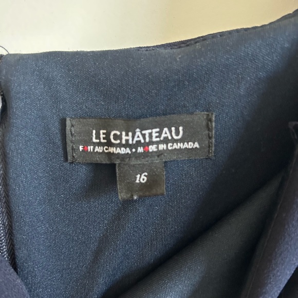 Le Chateau. Navy Dress. Size 16 - Picture 3 of 3